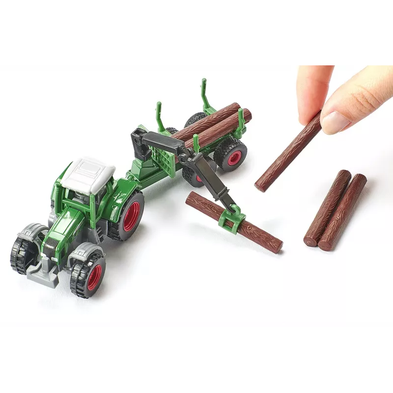 Tractor Fendt con remolque forestal - Blister