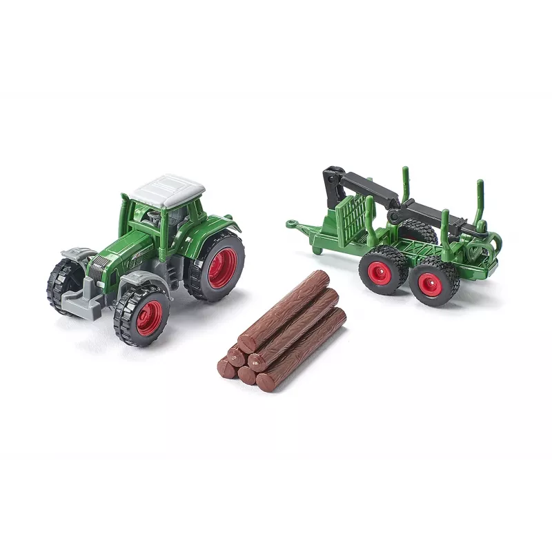 Tractor Fendt con remolque forestal - Blister