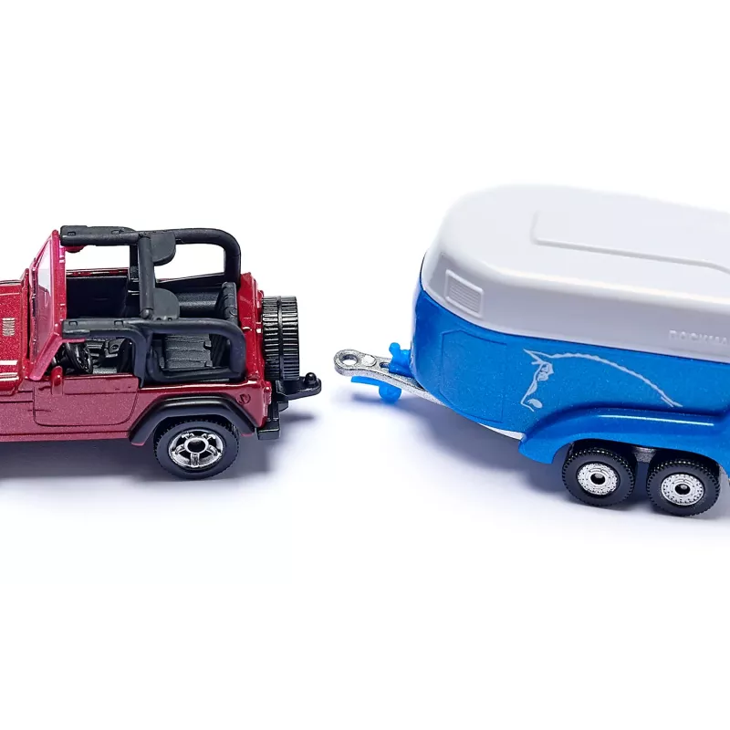 coche Jeep con remolque caballo - Blister