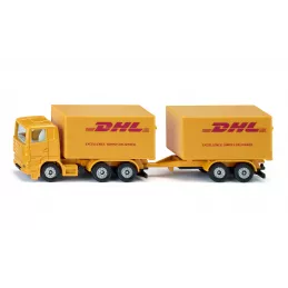 Camión con remolque DHL