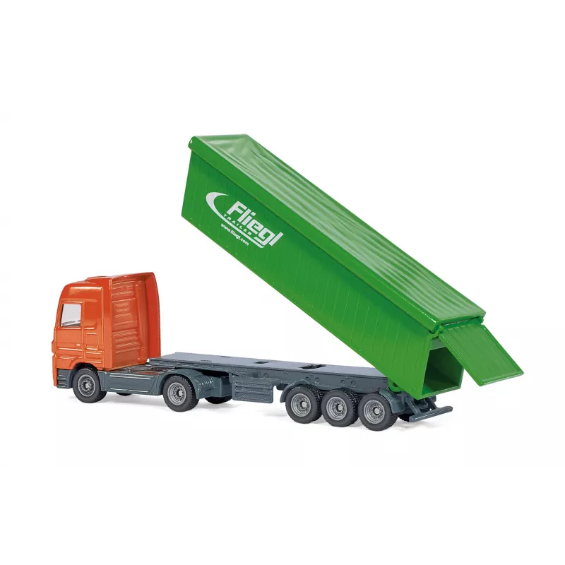 Los camiones con semirremolque basculante y el techo