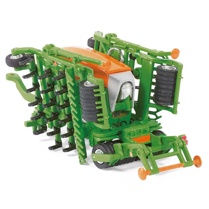 Tractor Claas con sembradora Amazone - escala 1:87