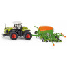 Tractor Claas con sembradora Amazone - escala 1:87