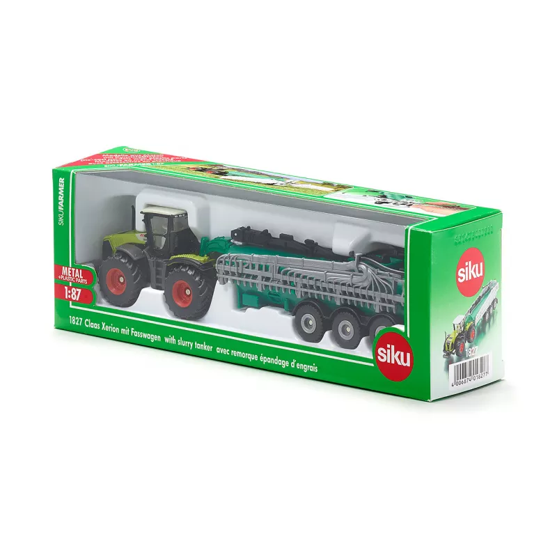 Tractor Claas Xerion con cisterna - escala 1:87