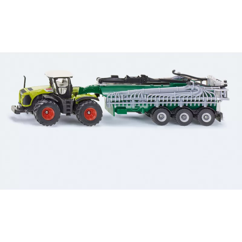 Tractor Claas Xerion con cisterna - escala 1:87