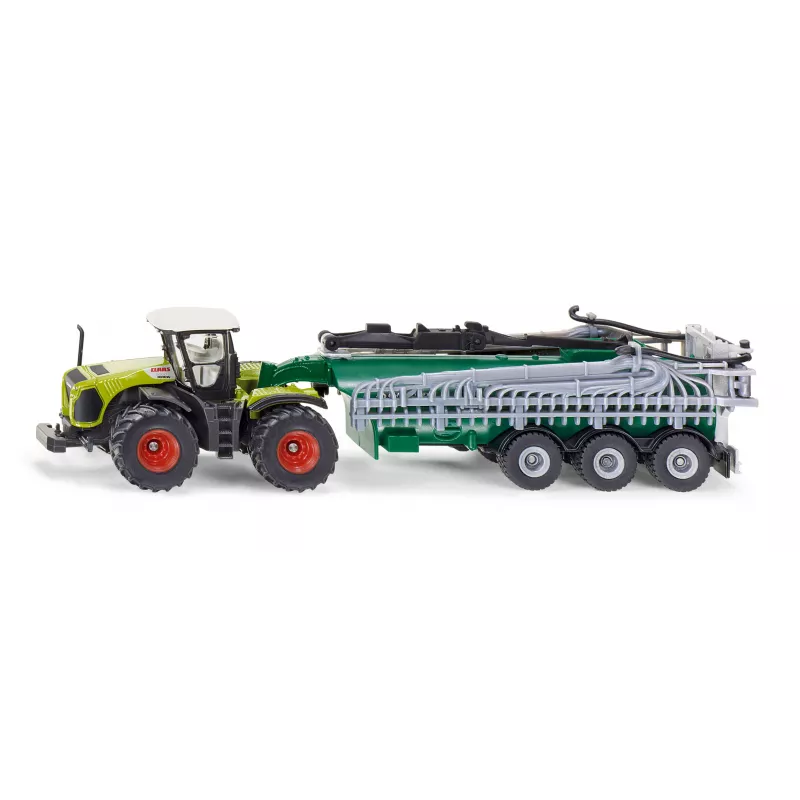 Tractor Claas Xerion con cisterna - escala 1:87