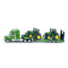 Camion con remolque con dos tractores John Deere