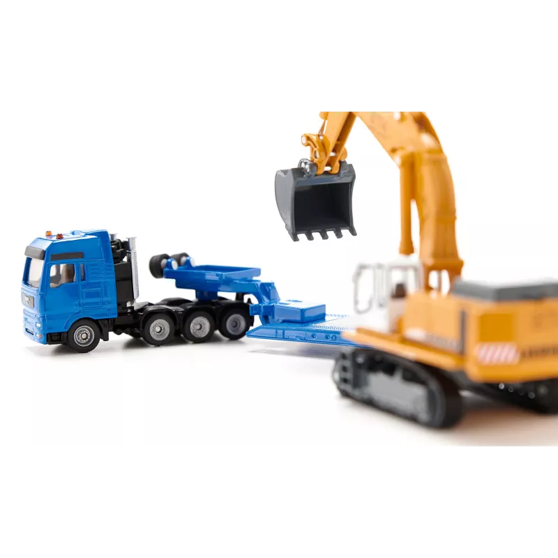 Camion con Excavadora Liebherr - escala 1:87