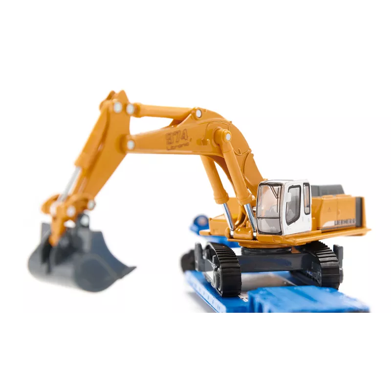 Camion con Excavadora Liebherr - escala 1:87