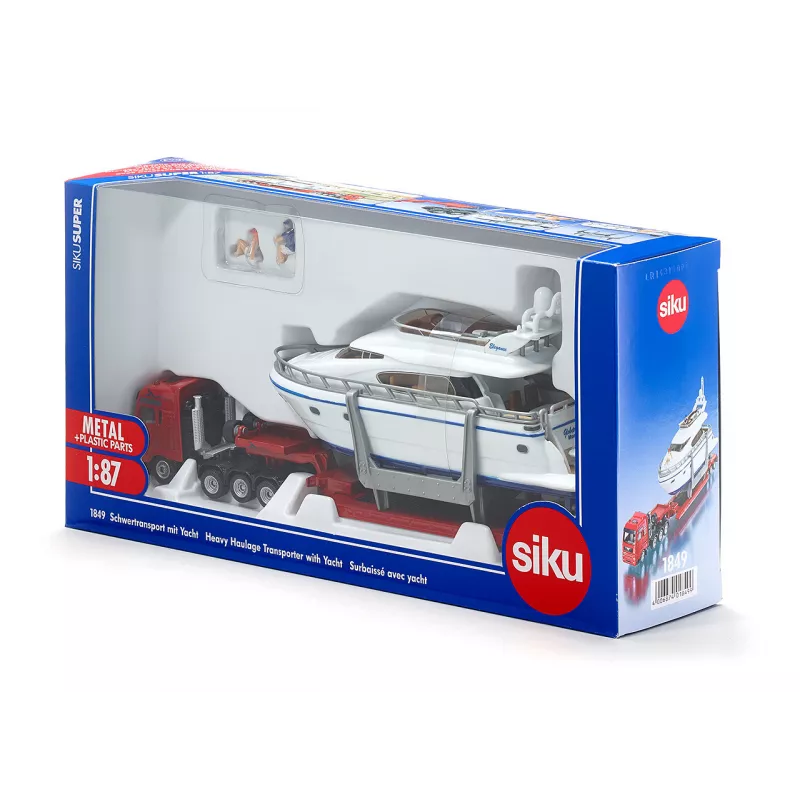 Transportador de transporte pesado con el yate