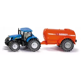 Tractor New Holland con cisterna de un solo eje de suspensión