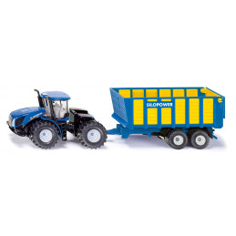 Tractor New Holland con remolque - escala 1:50