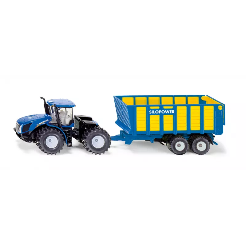 Tractor New Holland con remolque - escala 1:50