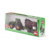 Tractor John Deere 8430 con remolque forestal - escala 1:50 - siku