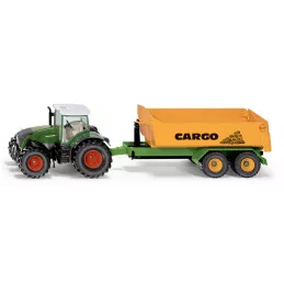 Fendt con remolque de gancho y transporte