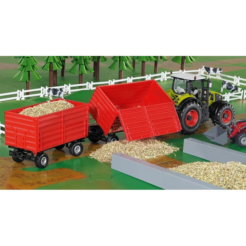 remolque de dos ejes - escala 1:32 - Siku