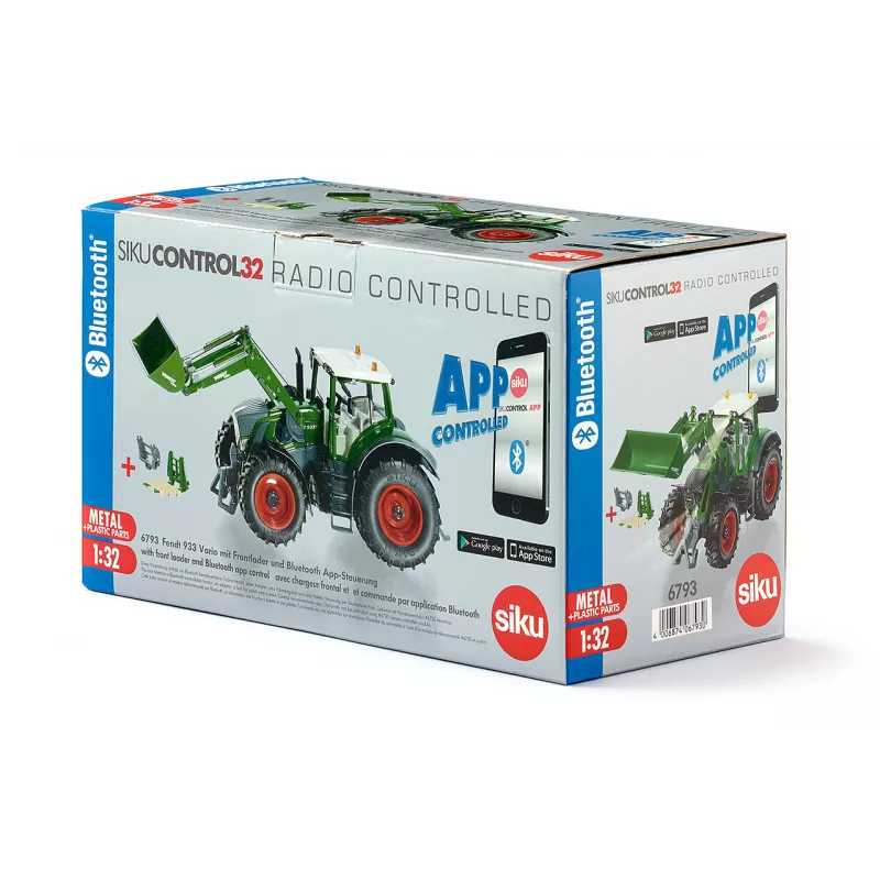 Fendt 933 Vario con cargador frontal y aplicación Bluetooth