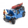 Jeep Wrangler Rubicon Unlimited con kayak y figura