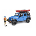 Jeep Wrangler Rubicon Unlimited con kayak y figura