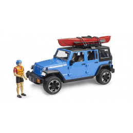 Jeep Wrangler Rubicon Unlimited con kayak y figura
