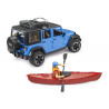 Jeep Wrangler Rubicon Unlimited con kayak y figura