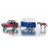 coche Jeep con remolque caballo - Blister