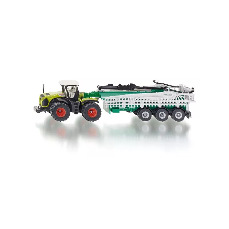 Tractor Claas Xerion con cisterna - escala 1:87
