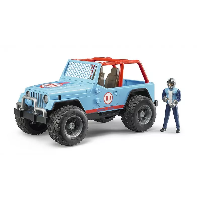 Jeep Cross Country Racer azul con piloto