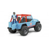Jeep Cross Country Racer azul con piloto