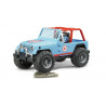 Jeep Cross Country Racer azul con piloto