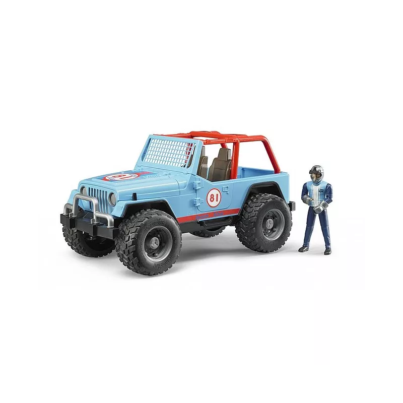 Jeep Cross Country Racer azul con piloto