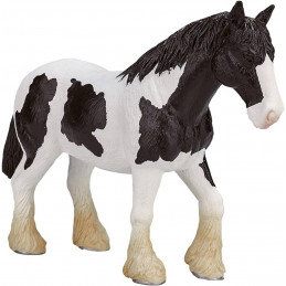 Caballo Clydesdale Negro-Blanco