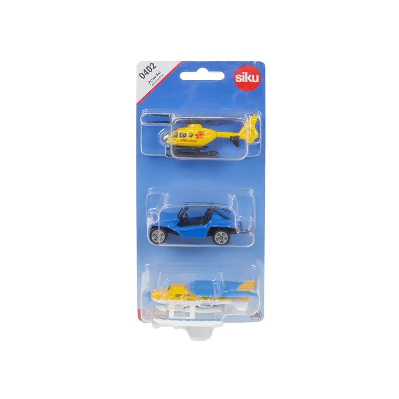 conjunto de acciones, 3 piezas