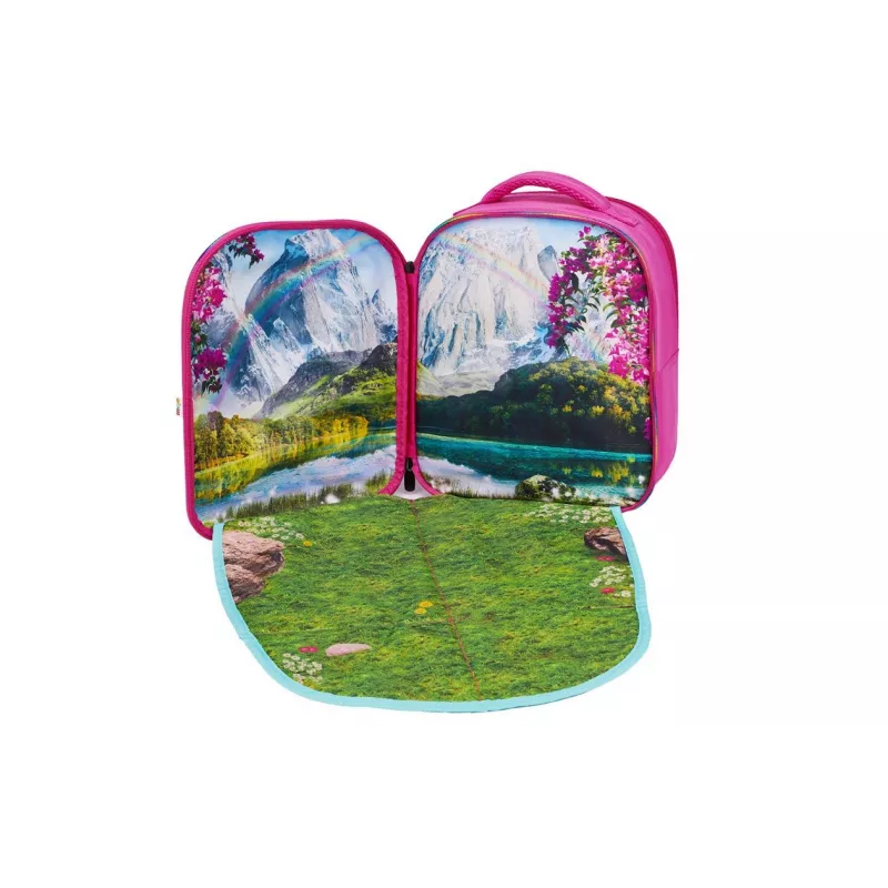 Mochila 3D Escenario Unicornios