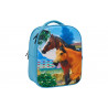 Mochila caballos 3D Junior con 3 figuras y folleto de coleccionista (Caballo, Potro y Conejo)