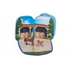 Mochila caballos 3D Junior con 3 figuras y folleto de coleccionista (Caballo, Potro y Conejo)