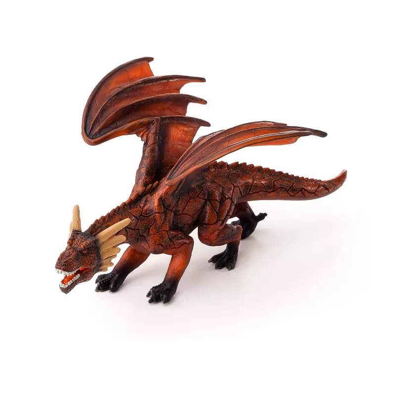 dragón de fuego con mandíbula móvil