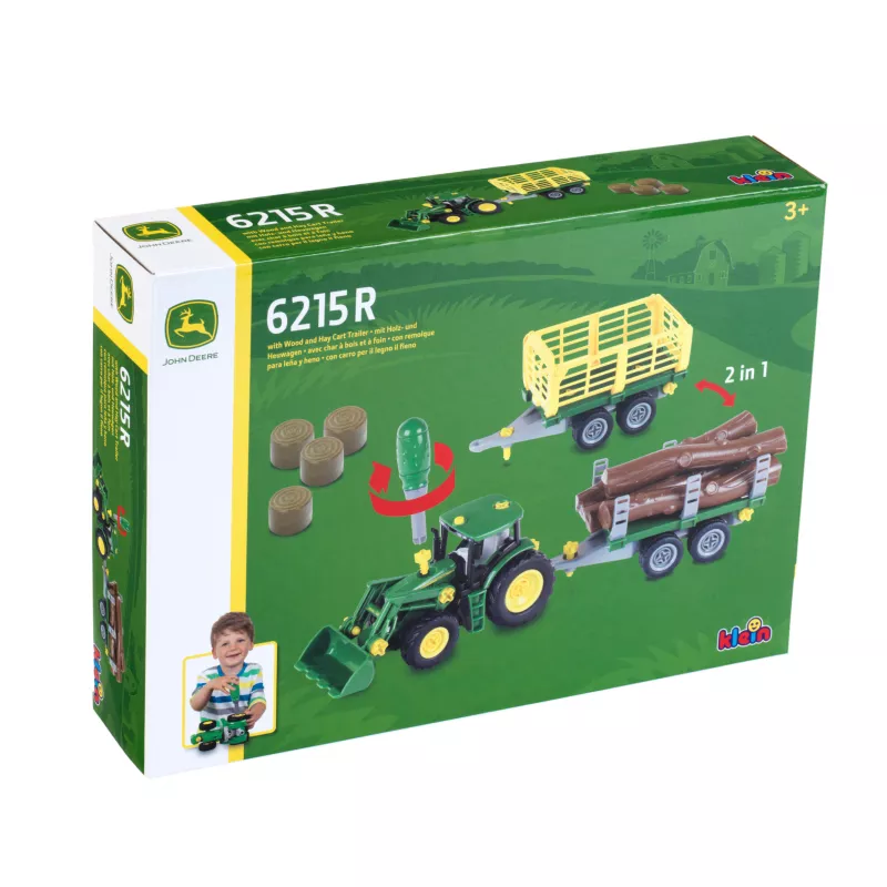 Tractor, carro de leña y heno 2 en 1