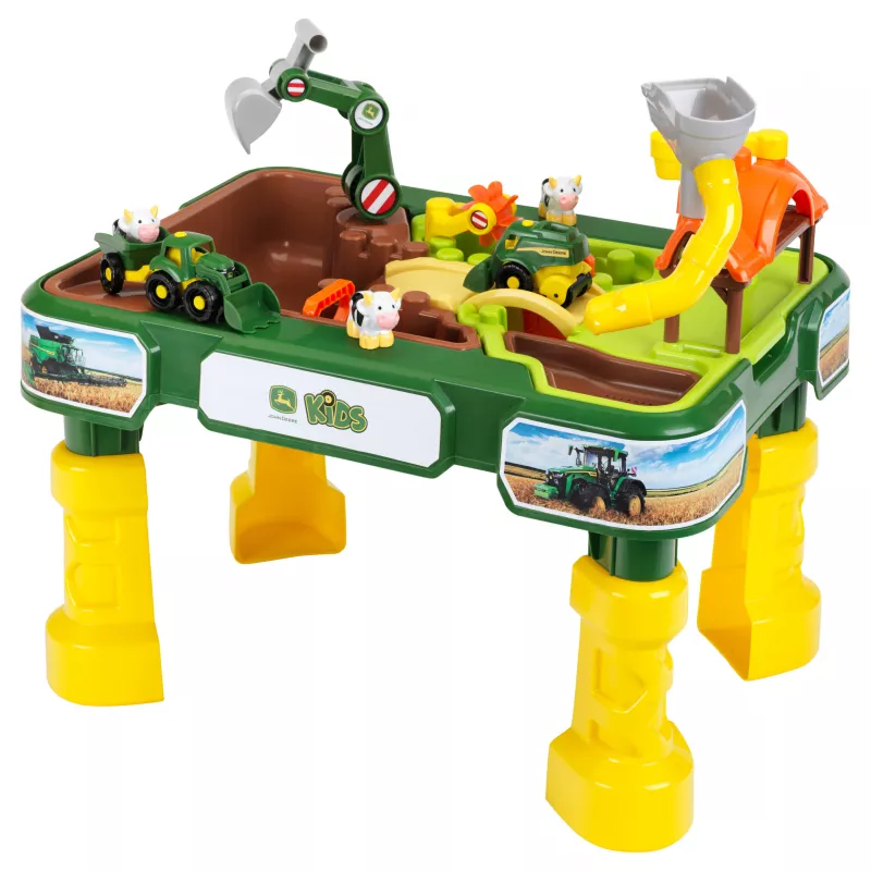 John Deere – Mesa de juego con arena y agua 2 en 1 «Granja»