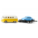 VW T1 con remolque y VW Beetle