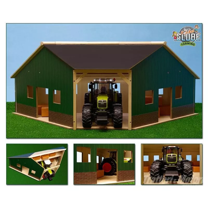 Hangar de madera - escala 1:16