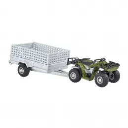 Quad 4x4 con remolque