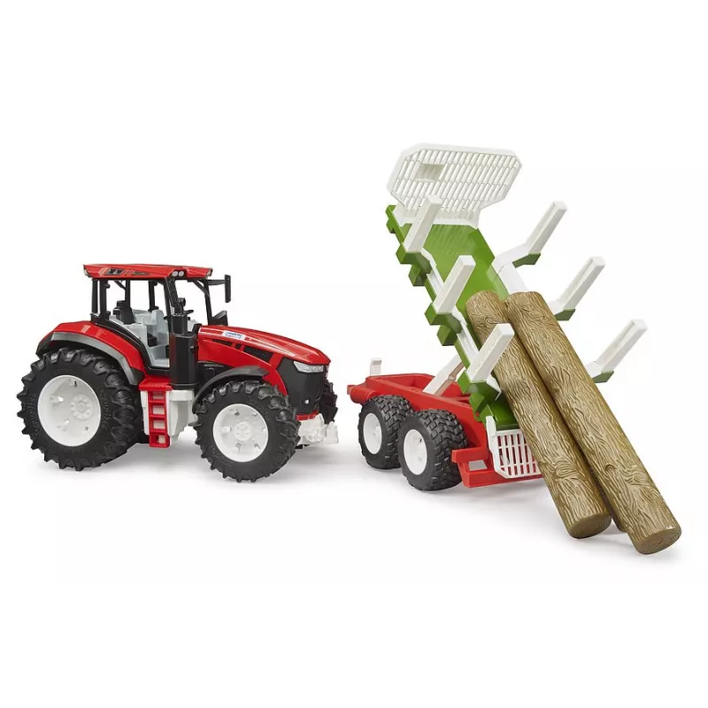 ROADMAX con remolque autocargador y 3 troncos