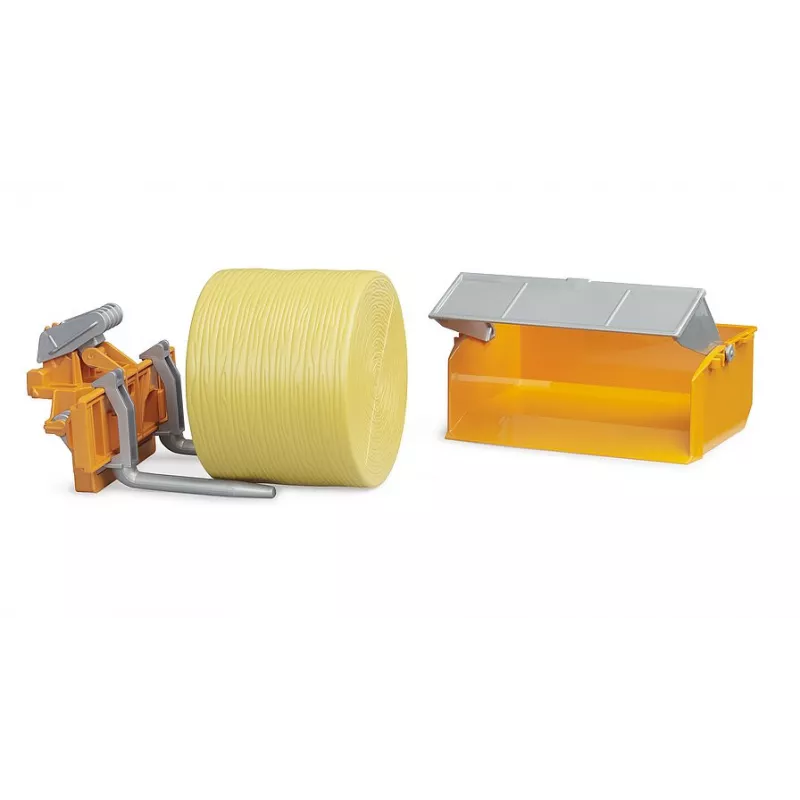 Accesorios: Caja de carga y horquillas del tractor