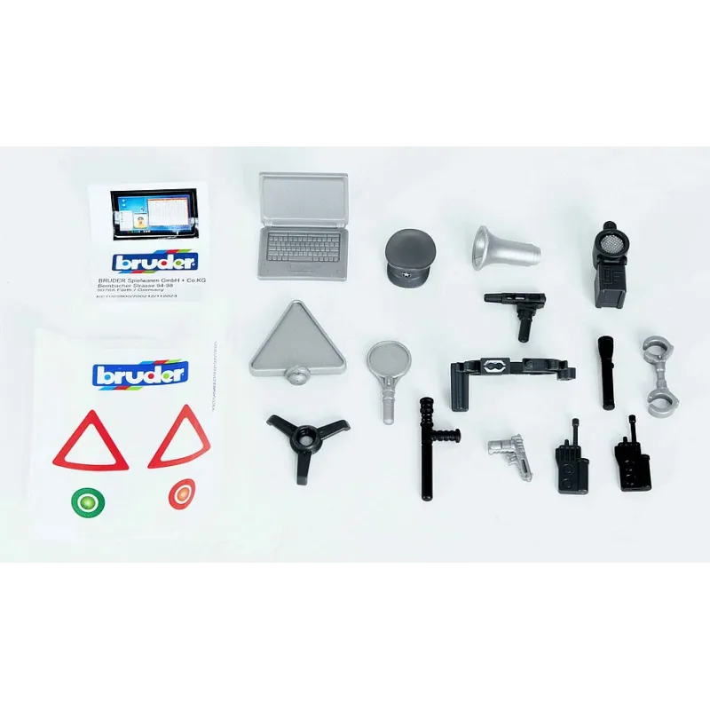 Bolsa con piezas pequeñas policía