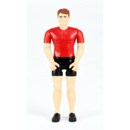 Hombre con camiseta roja