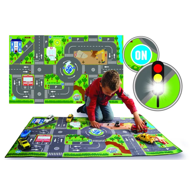 Alfombra con semáforos