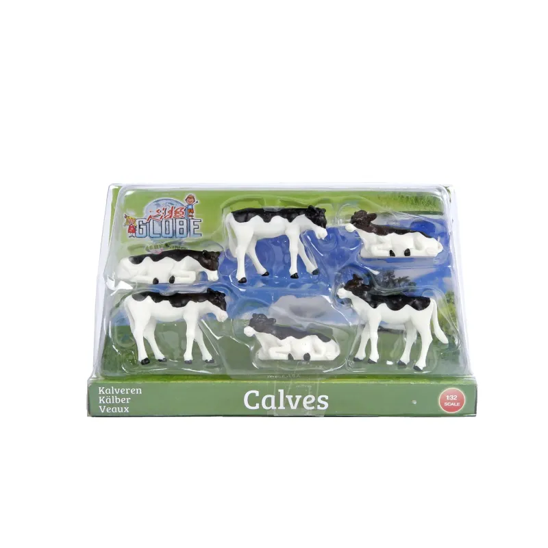 Becerro negro 6 unidades - escala 1:32