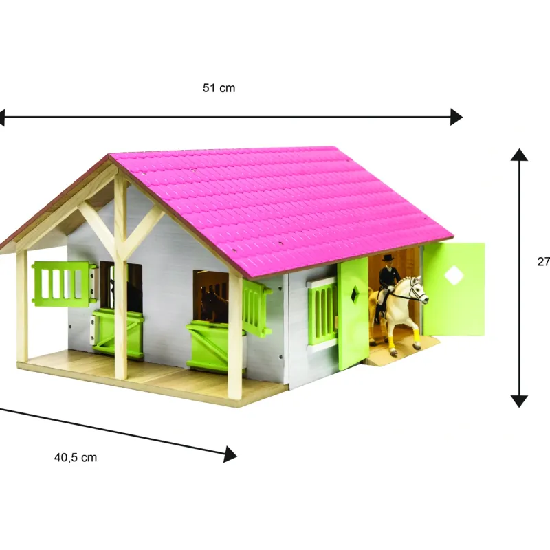 Establo rosa 2 compartimentos