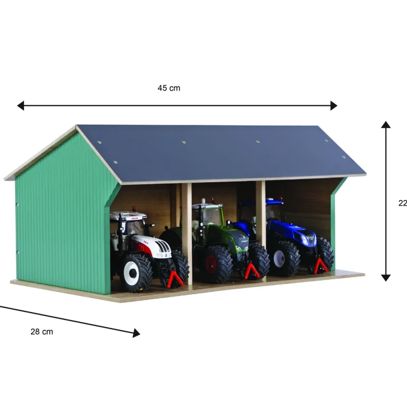 Cobertizo para tractor